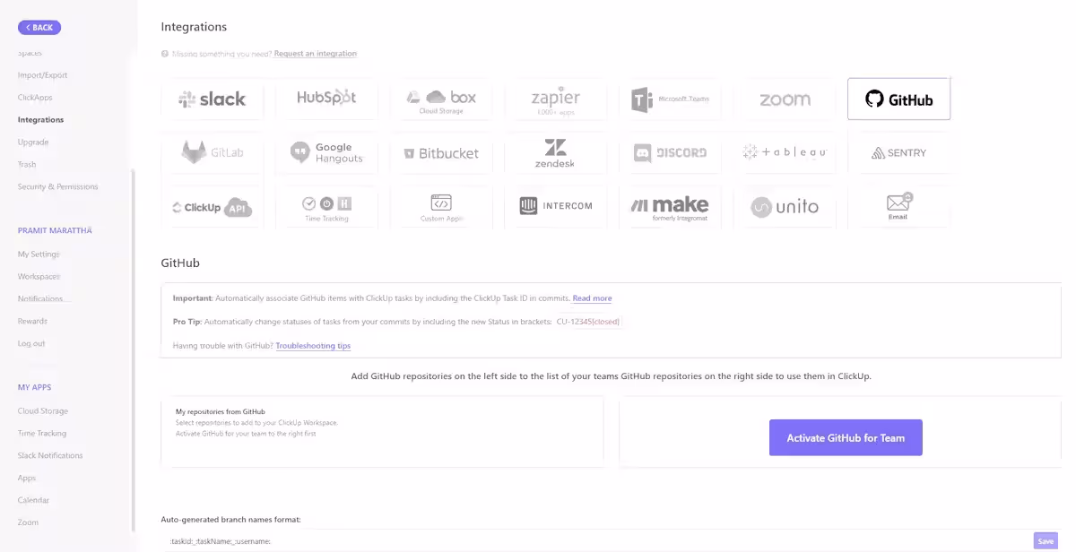 ClickUp Integrations ClickUp Integrations